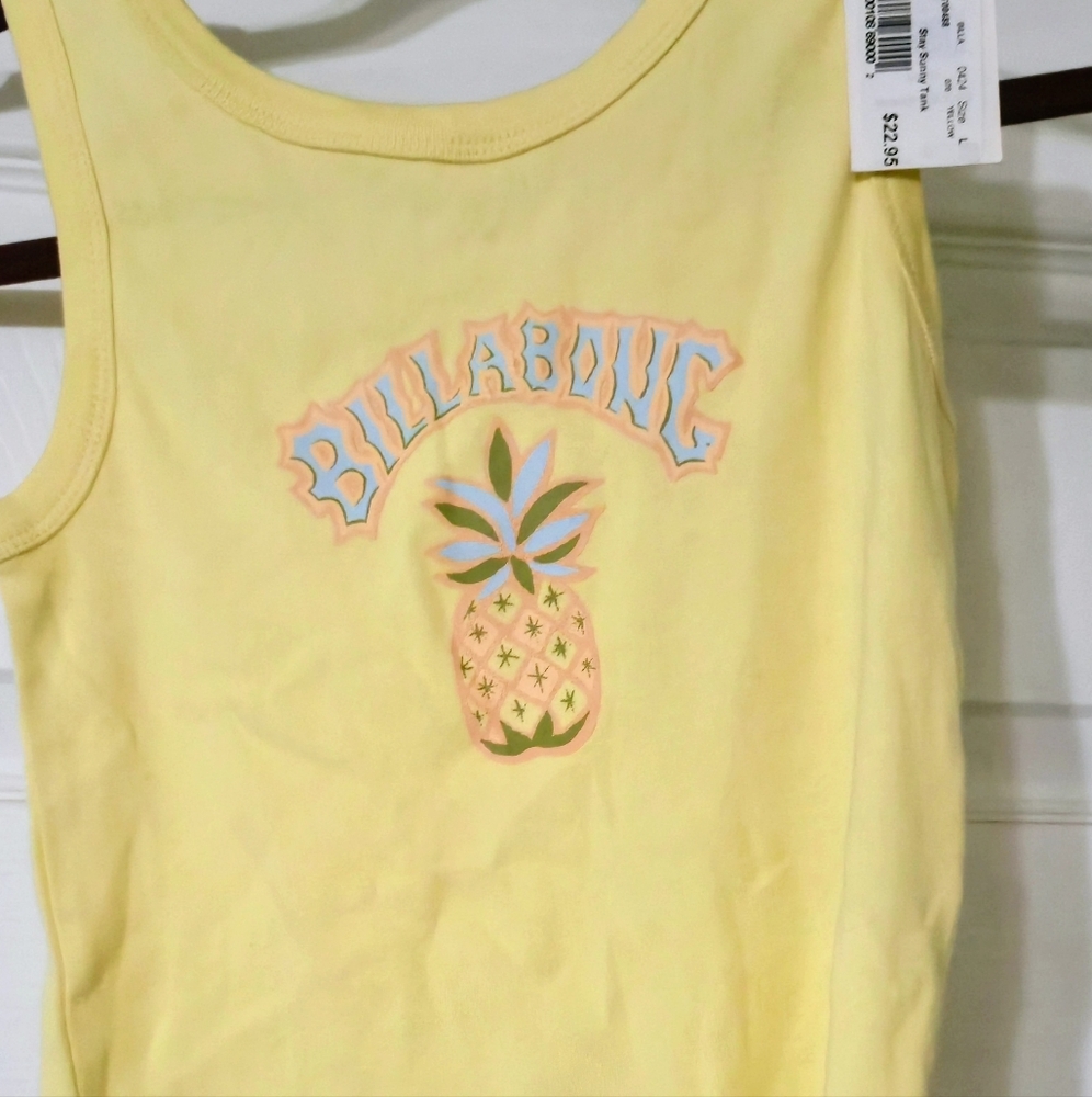 NWT Kids Billabong Stay Sunny Tank Top